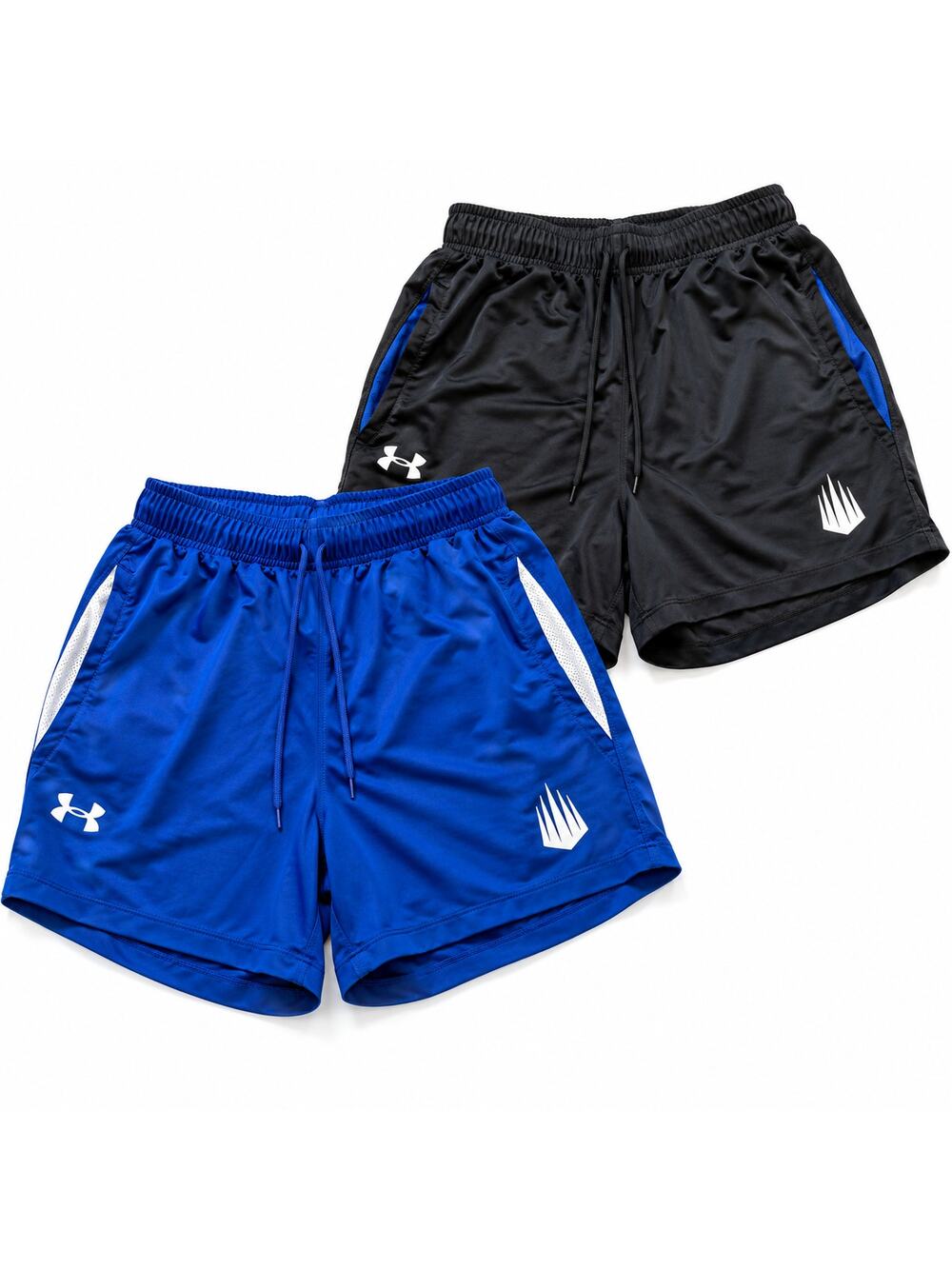 Under Armour IMG Academy Athletic Shorts Set 2 Small Blue Black Pocketed